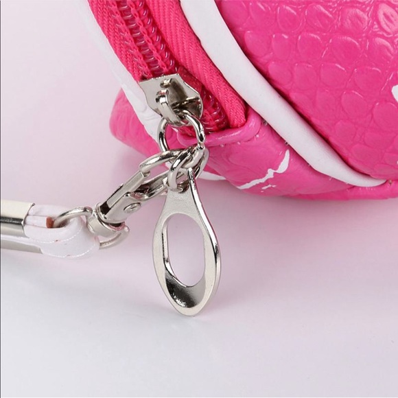 Brown Crocodile Skin Grain Cosmetic Bag - Picture 5 of 5